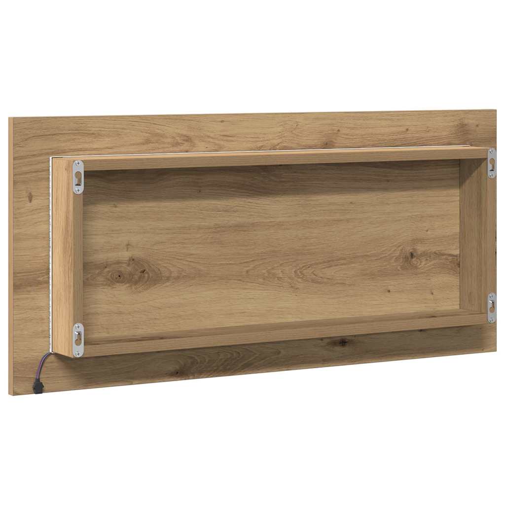 vidaXL Καθρέφτης Μπάνιου Επιτοίχιο artisan δρυς 80 x 8.5 x 37 εκ