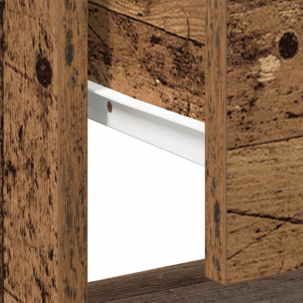 vidaXL Κομοδίνο 2 pcs Παλιό ξύλο 45 x 34 x 44 εκ Επεξεργασμένο ξύλο