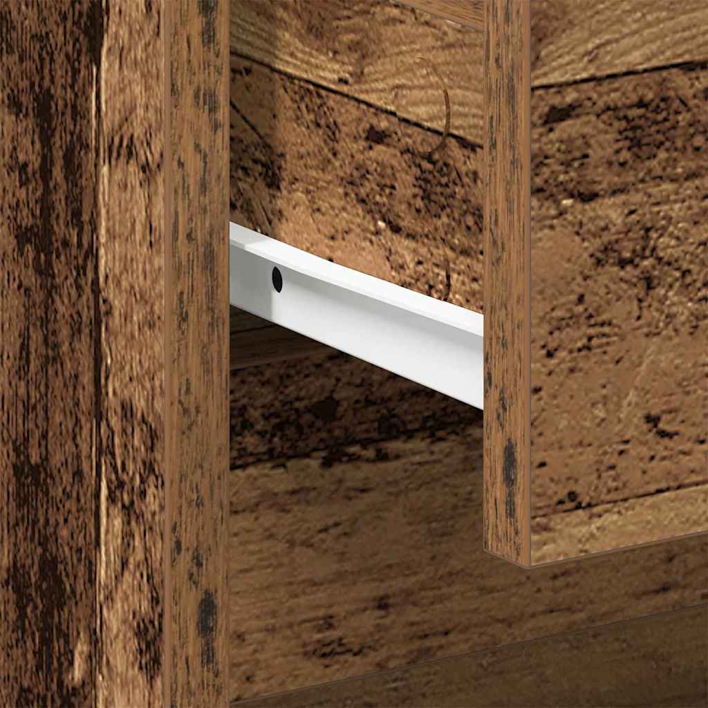 vidaXL Κομοδίνο 2 pcs Παλιό ξύλο 45 x 34 x 44,5 εκ Επεξεργασμένο ξύλο