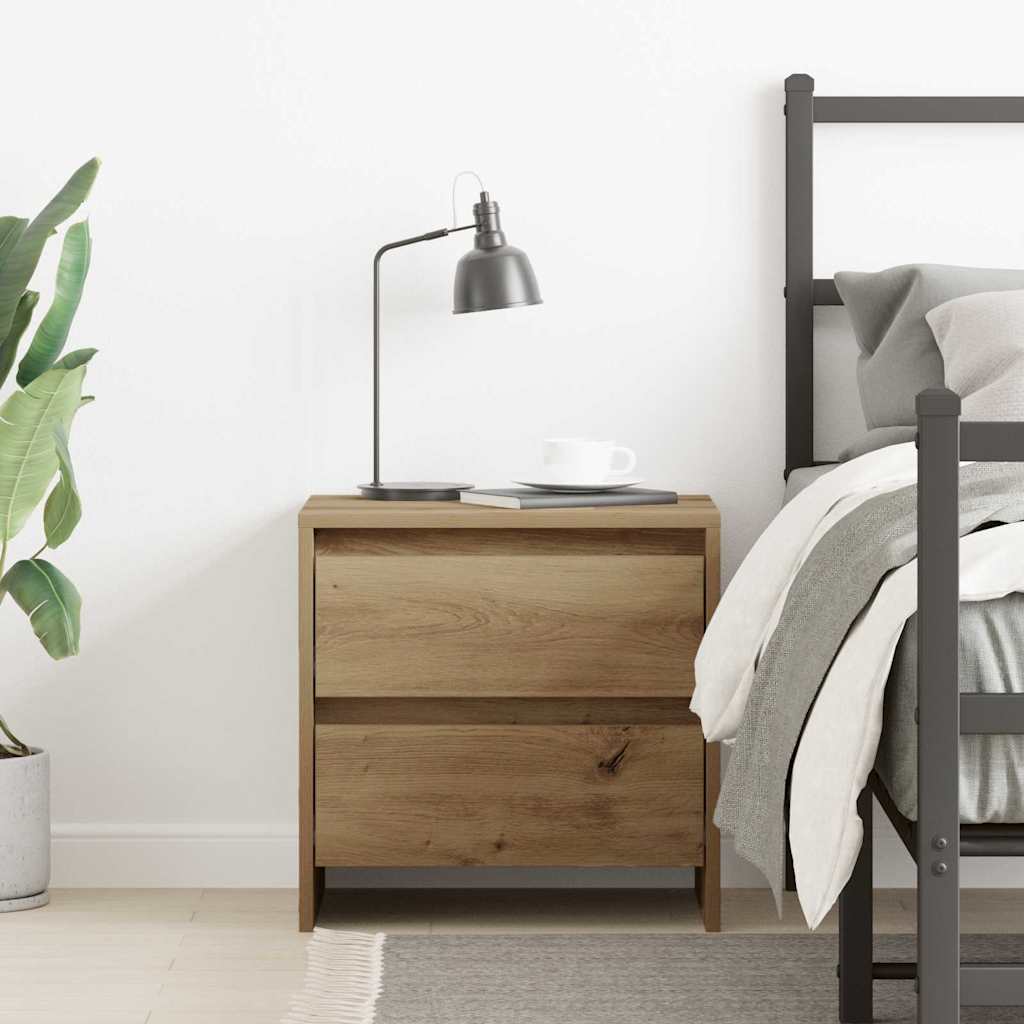 vidaXL Κομοδίνο Artisan Oak 45 x 34 x 44,5 εκ Επεξεργασμένο ξύλο