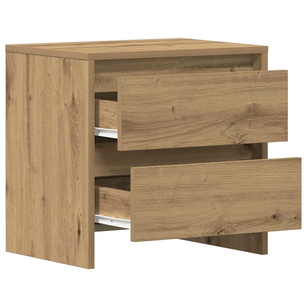 vidaXL Κομοδίνο 2 pcs Artisan Oak 45 x 34 x 44,5 εκ Επεξεργασμένο ξύλο