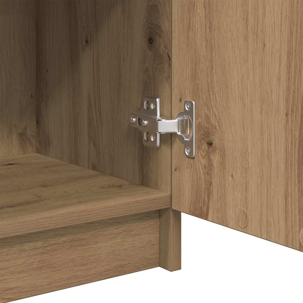 vidaXL Ντουλάπι Μπάνιου με συρτάρι artisan δρυς 32 x 34 x 90 εκ