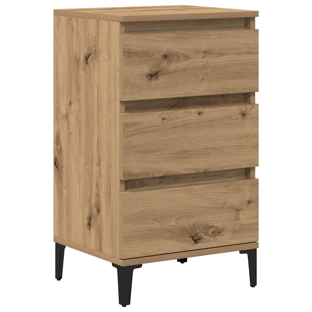 vidaXL Κομοδίνο Artisan Oak 45 x 35 x 44 εκ. Επεξεργασμένο ξύλο