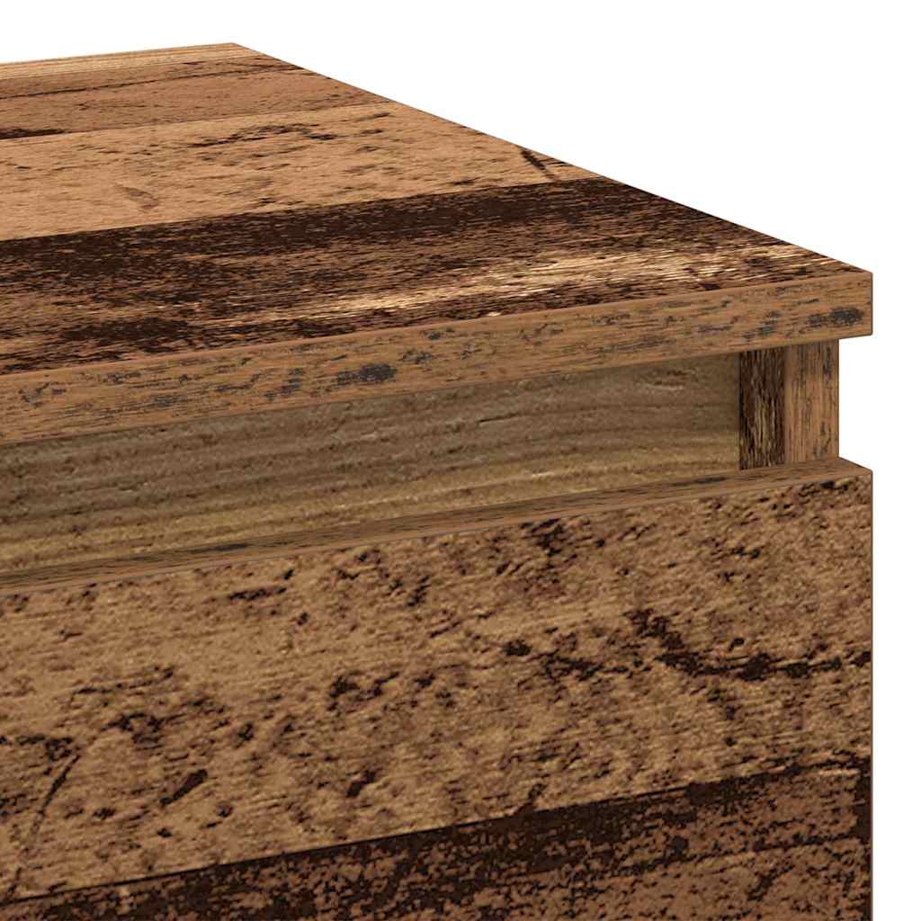 vidaXL Κομοδίνο 2 pcs Παλιό ξύλο 40 x 35 x 50 εκ. Επεξεργασμένο ξύλο