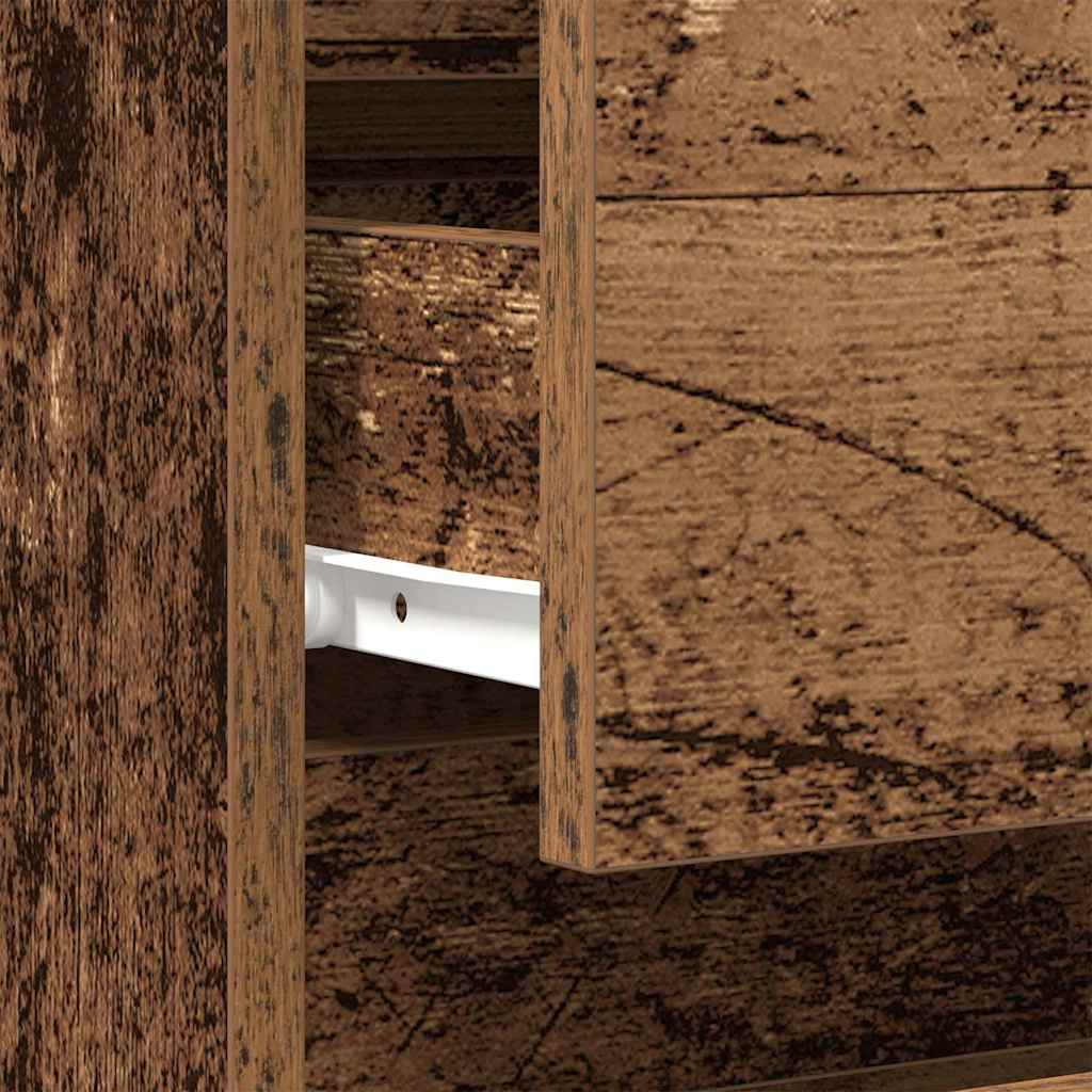 vidaXL Κομοδίνο 2 pcs Παλιό ξύλο 40 x 35 x 50 εκ. Επεξεργασμένο ξύλο