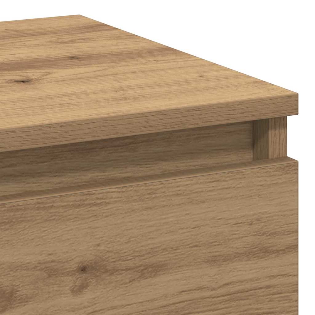 vidaXL Κομοδίνο Artisan Oak 40 x 35 x 50 εκ. Επεξεργασμένο ξύλο