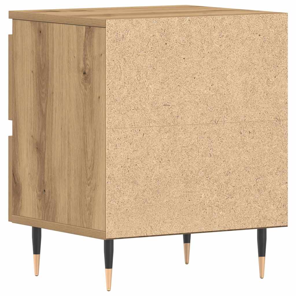 vidaXL Κομοδίνο Artisan Oak 40 x 35 x 50 εκ. Επεξεργασμένο ξύλο