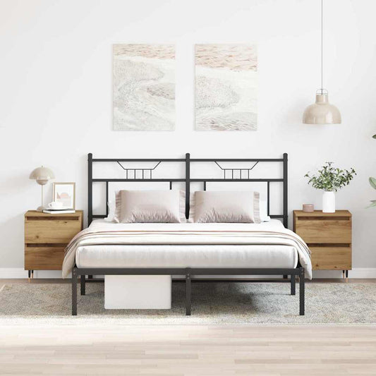 vidaXL Κομοδίνο 2 pcs Artisan Oak 40 x 35 x 50 εκ. Επεξεργασμένο ξύλο