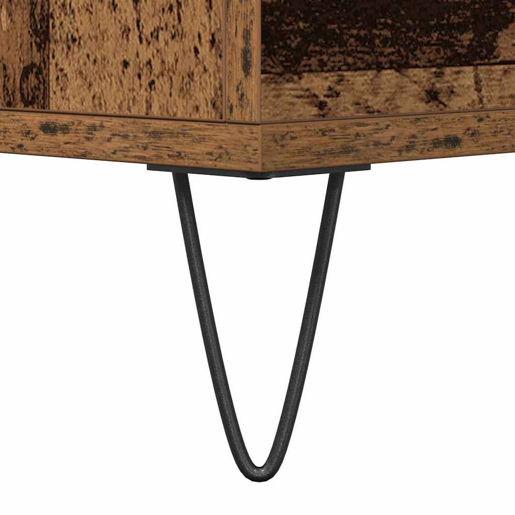 vidaXL Πλαϊνό γραφείο Παλιό ξύλο 60 x 35 x 70 cm Επεξεργασμένο ξύλο