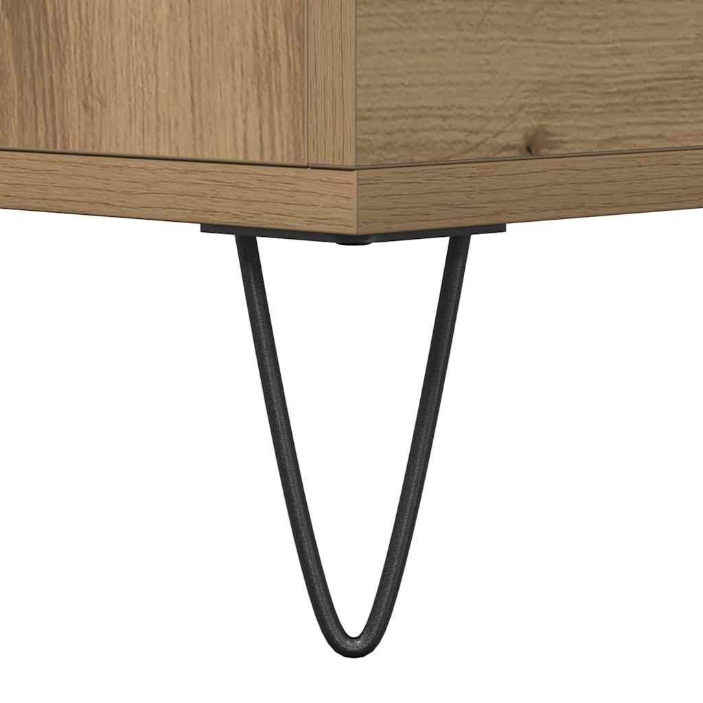 vidaXL Πλαϊνό γραφείο Artisan Oak 60 x 35 x 70 cm Επεξεργασμένο ξύλο