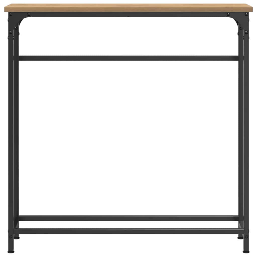 vidaXL Τραπέζι Κονσόλας με ράφι artisan δρυς 75 x 19.5 x 75 εκ.