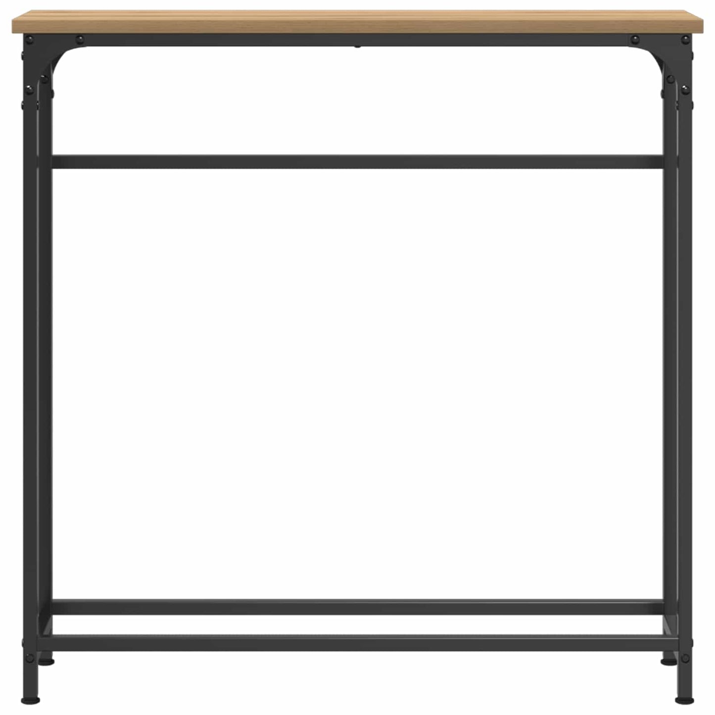 vidaXL Τραπέζι Κονσόλας με ράφι artisan δρυς 75 x 19.5 x 75 εκ.