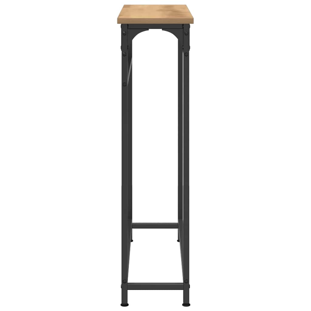 vidaXL Τραπέζι Κονσόλας με ράφι artisan δρυς 75 x 19.5 x 75 εκ.