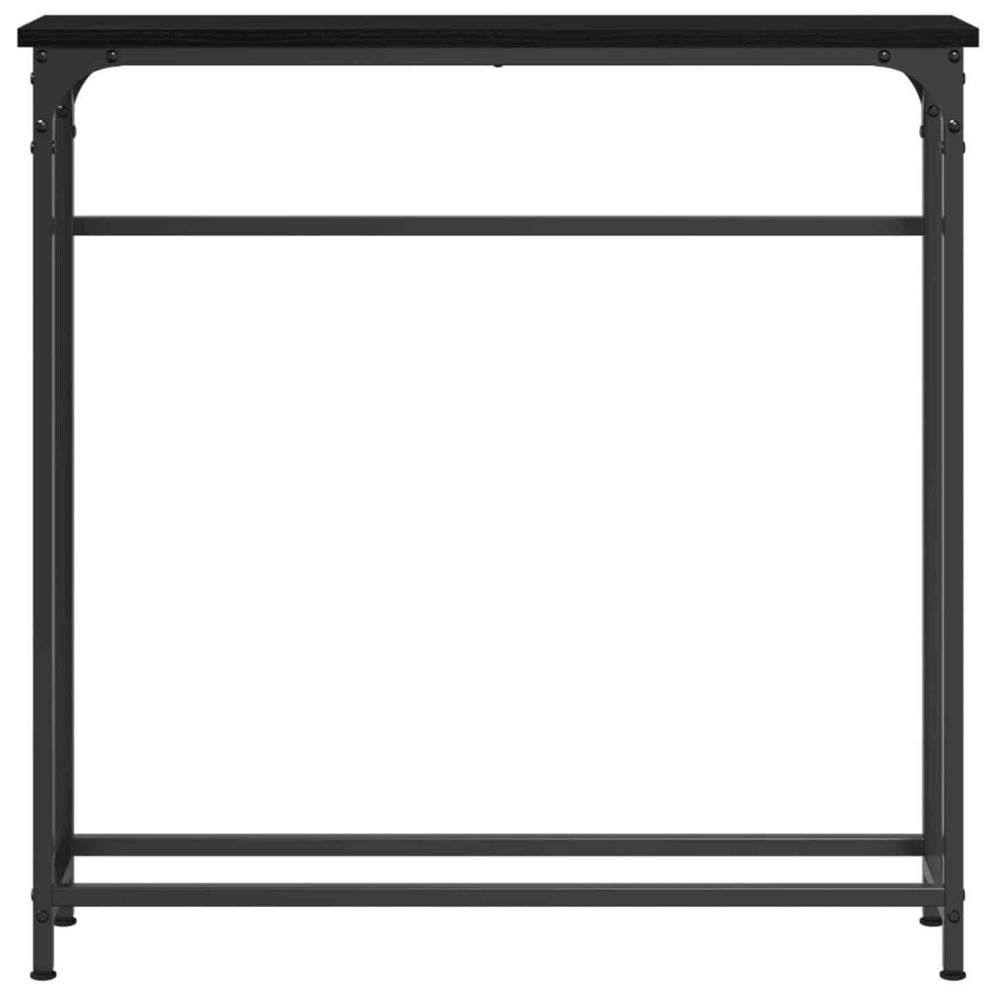 vidaXL Τραπέζι Κονσόλας με ράφι Μαύρη δρυς 75 x 19.5 x 75 εκ.