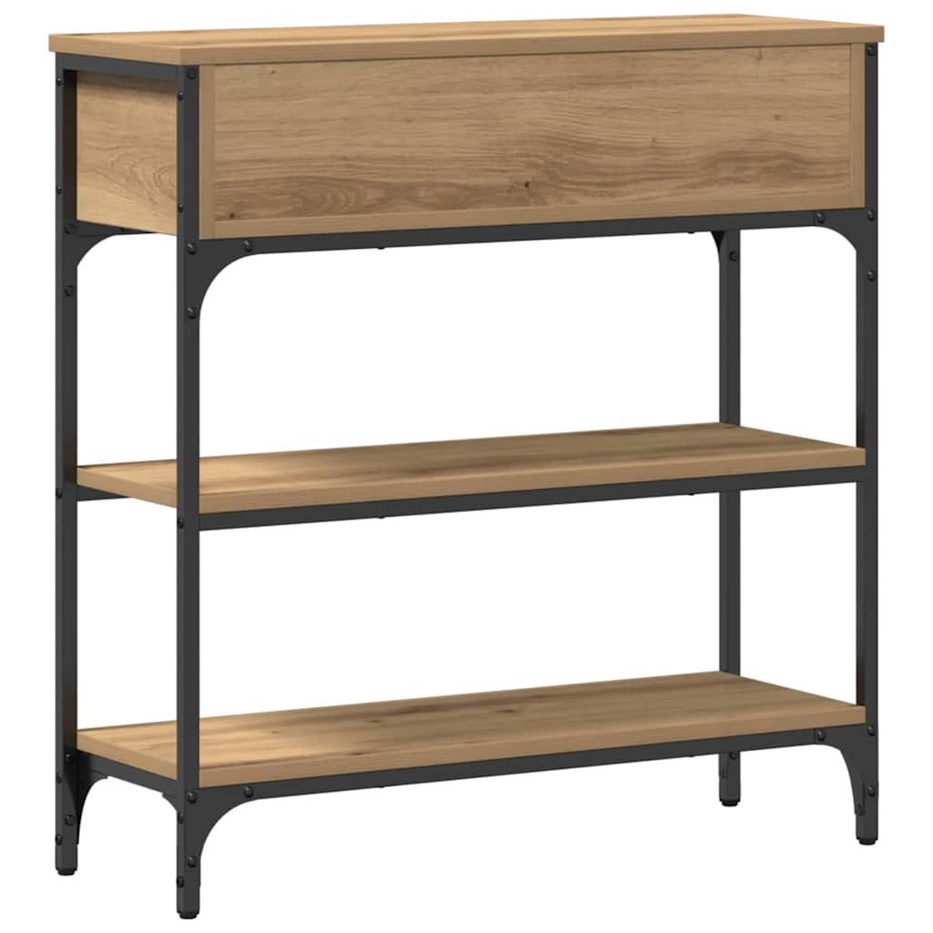 vidaXL Τραπέζι κονσόλας με συρτάρι Artisan Oak 72.5 x 25 x 75 εκ.