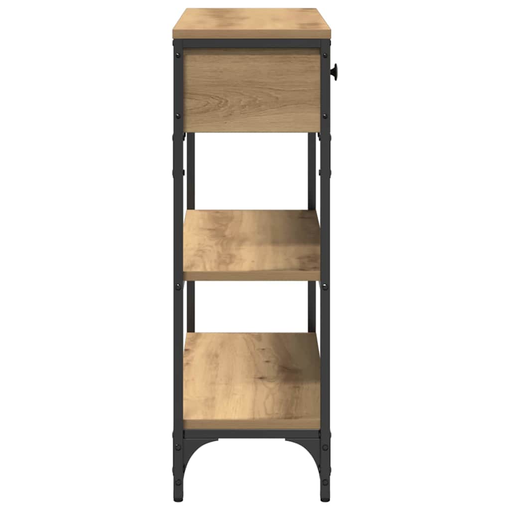 vidaXL Τραπέζι κονσόλας με συρτάρι Artisan Oak 72.5 x 25 x 75 εκ.