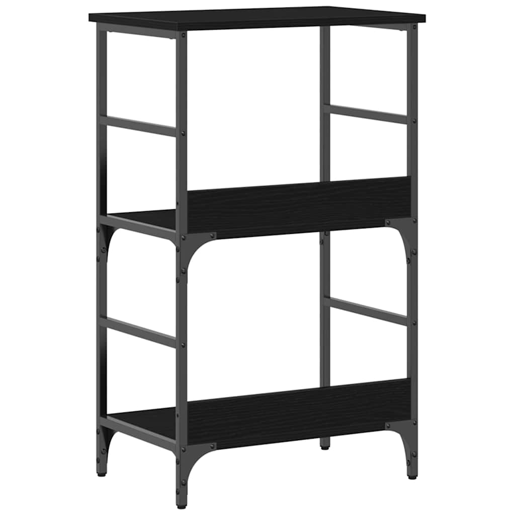 vidaXL Ράφι Βιβλίων Μαύρη δρυς 50x33x82 εκ. Επεξεργασμένο ξύλο