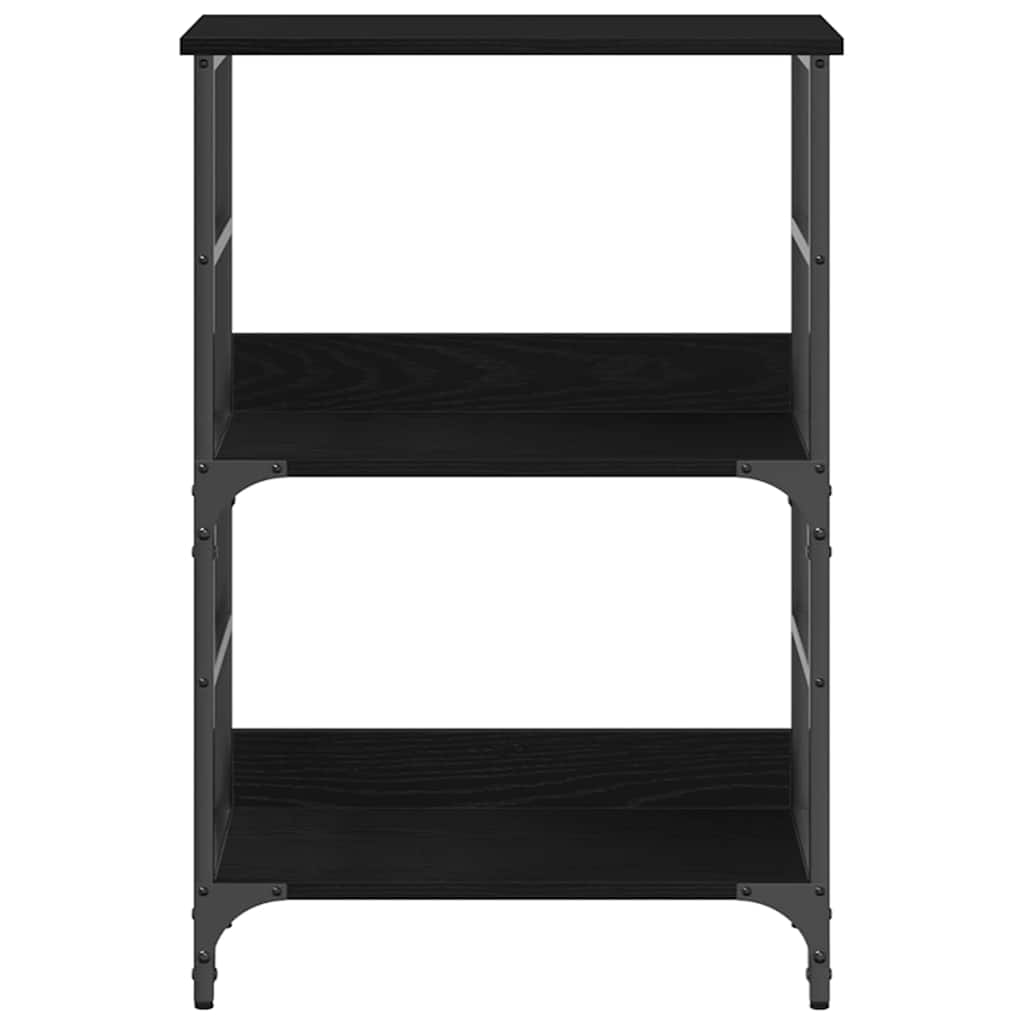vidaXL Ράφι Βιβλίων Μαύρη δρυς 50x33x82 εκ. Επεξεργασμένο ξύλο