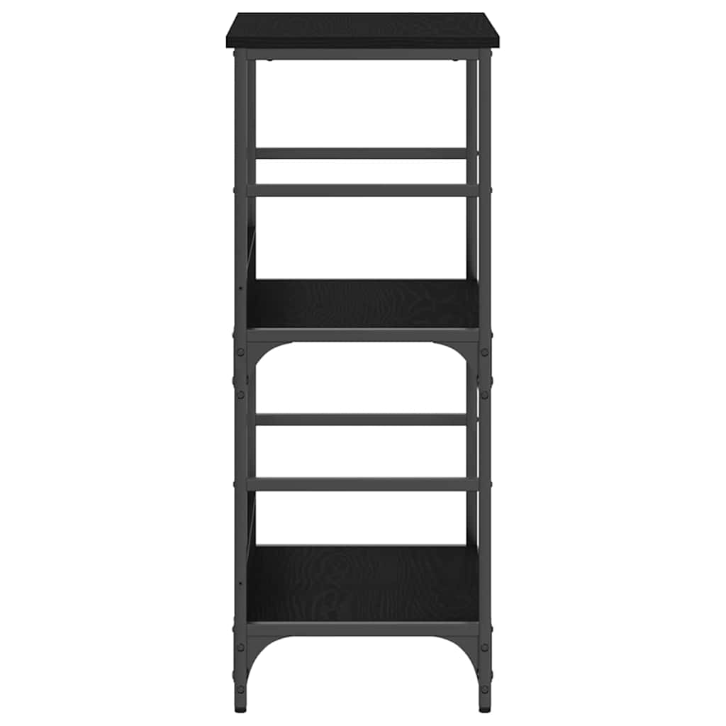 vidaXL Ράφι Βιβλίων Μαύρη δρυς 50x33x82 εκ. Επεξεργασμένο ξύλο