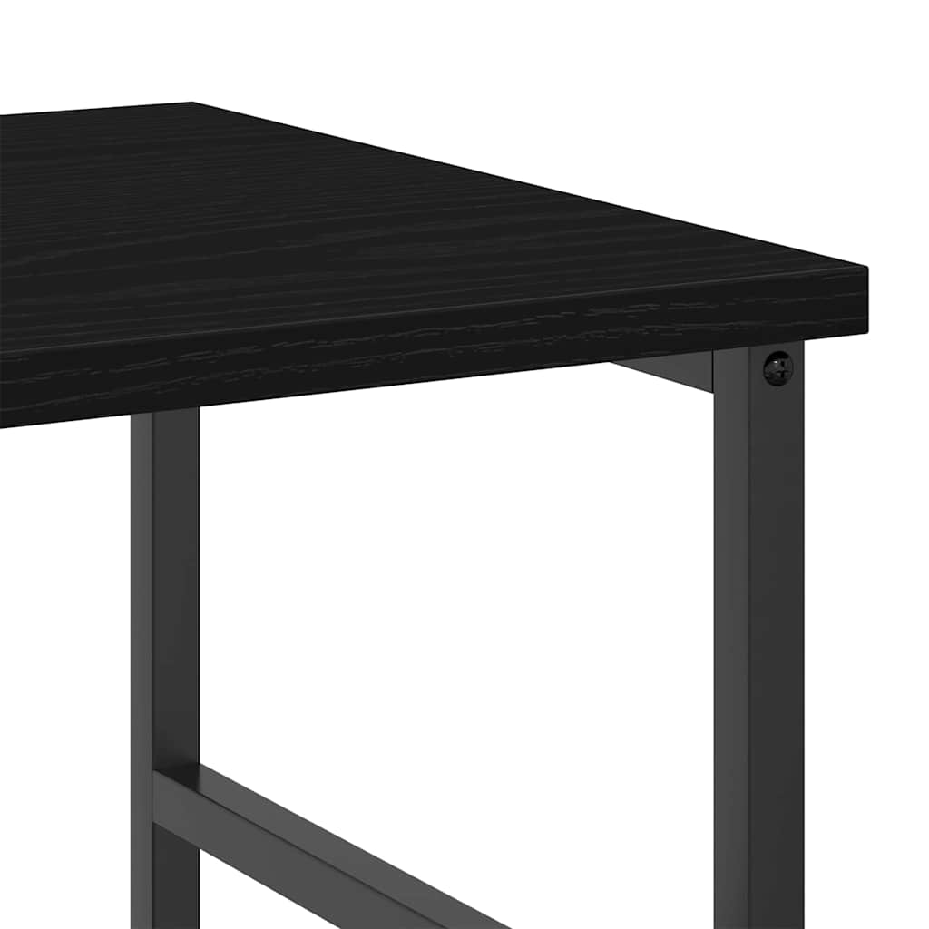 vidaXL Ράφι Βιβλίων Μαύρη δρυς 50x33x117,5 εκ. Επεξεργασμένο ξύλο