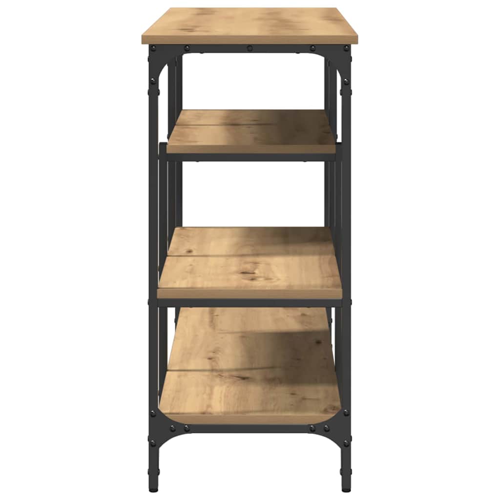 vidaXL Τραπέζι Κονσόλας με ράφι artisan δρυς 100 x 35 x 75 εκ.