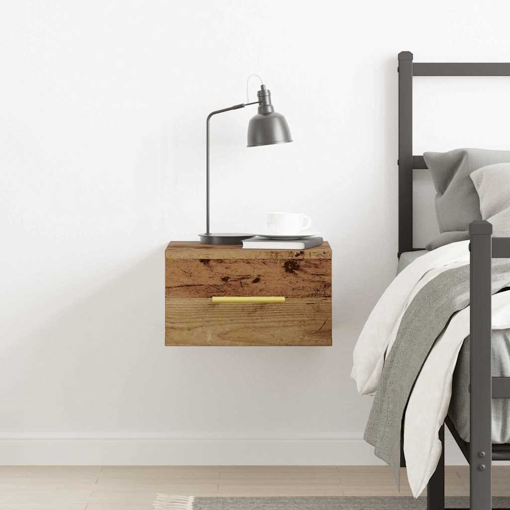 vidaXL Κομοδίνο 35 x 35 x 20 εκ Επεξεργασμένο Ξύλο Παλιό ξύλο