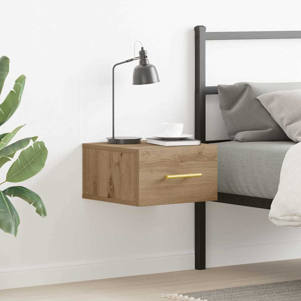 vidaXL Κομοδίνο 35 x 35 x 20 εκ Επεξεργασμένο Ξύλο Artisan Oak