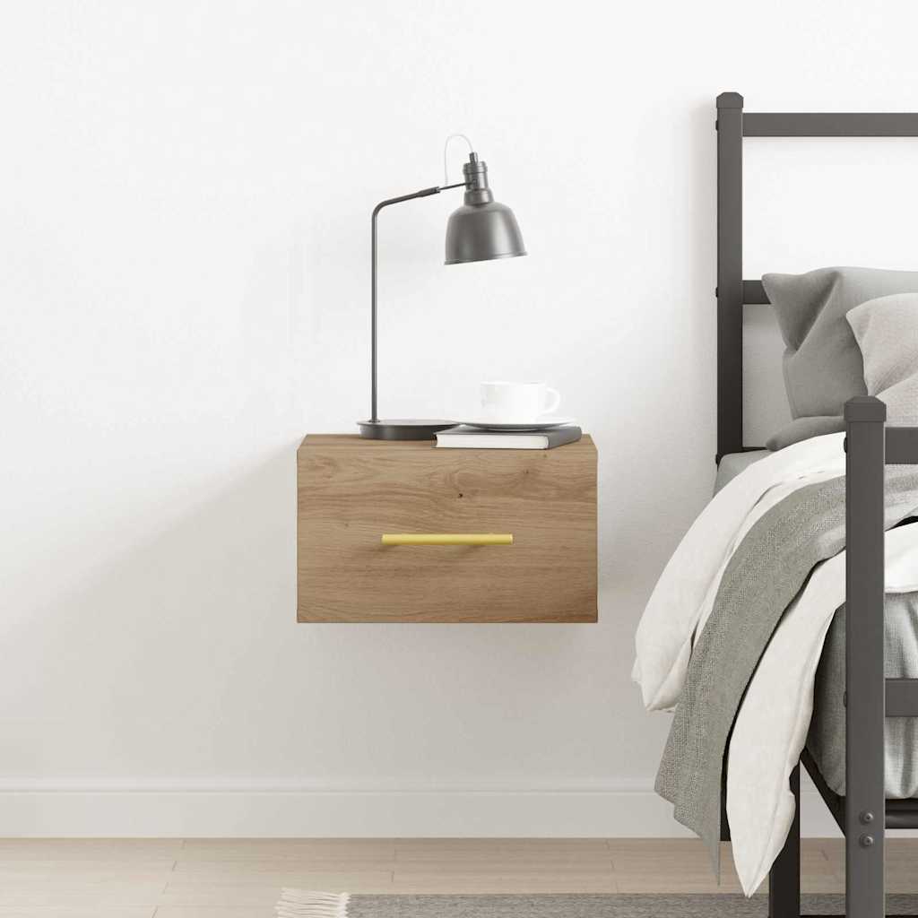 vidaXL Κομοδίνο 35 x 35 x 20 εκ Επεξεργασμένο Ξύλο Artisan Oak
