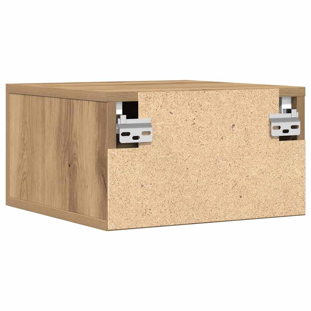 vidaXL Κομοδίνο 35 x 35 x 20 εκ Επεξεργασμένο Ξύλο Artisan Oak