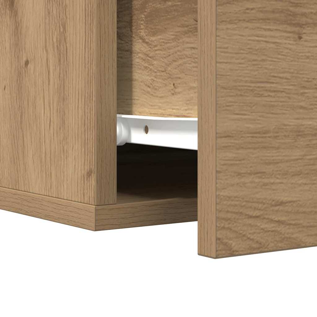 vidaXL Κομοδίνο 2 τμχ. 35 x 35 x 20 εκ Επεξεργασμένο Ξύλο Artisan Oak