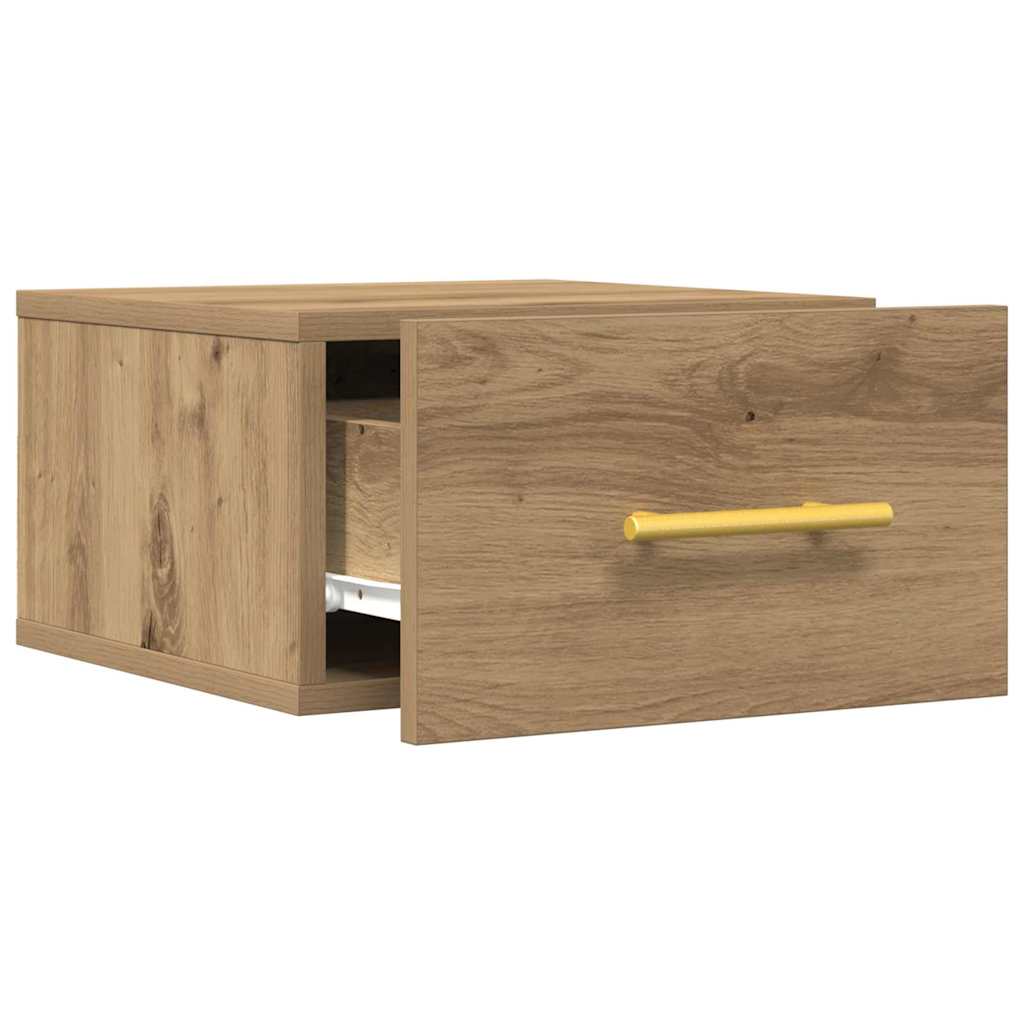 vidaXL Κομοδίνο 2 τμχ. 35 x 35 x 20 εκ Επεξεργασμένο Ξύλο Artisan Oak