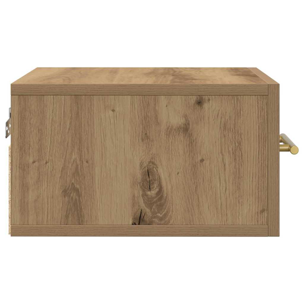 vidaXL Κομοδίνο 2 τμχ. 35 x 35 x 20 εκ Επεξεργασμένο Ξύλο Artisan Oak