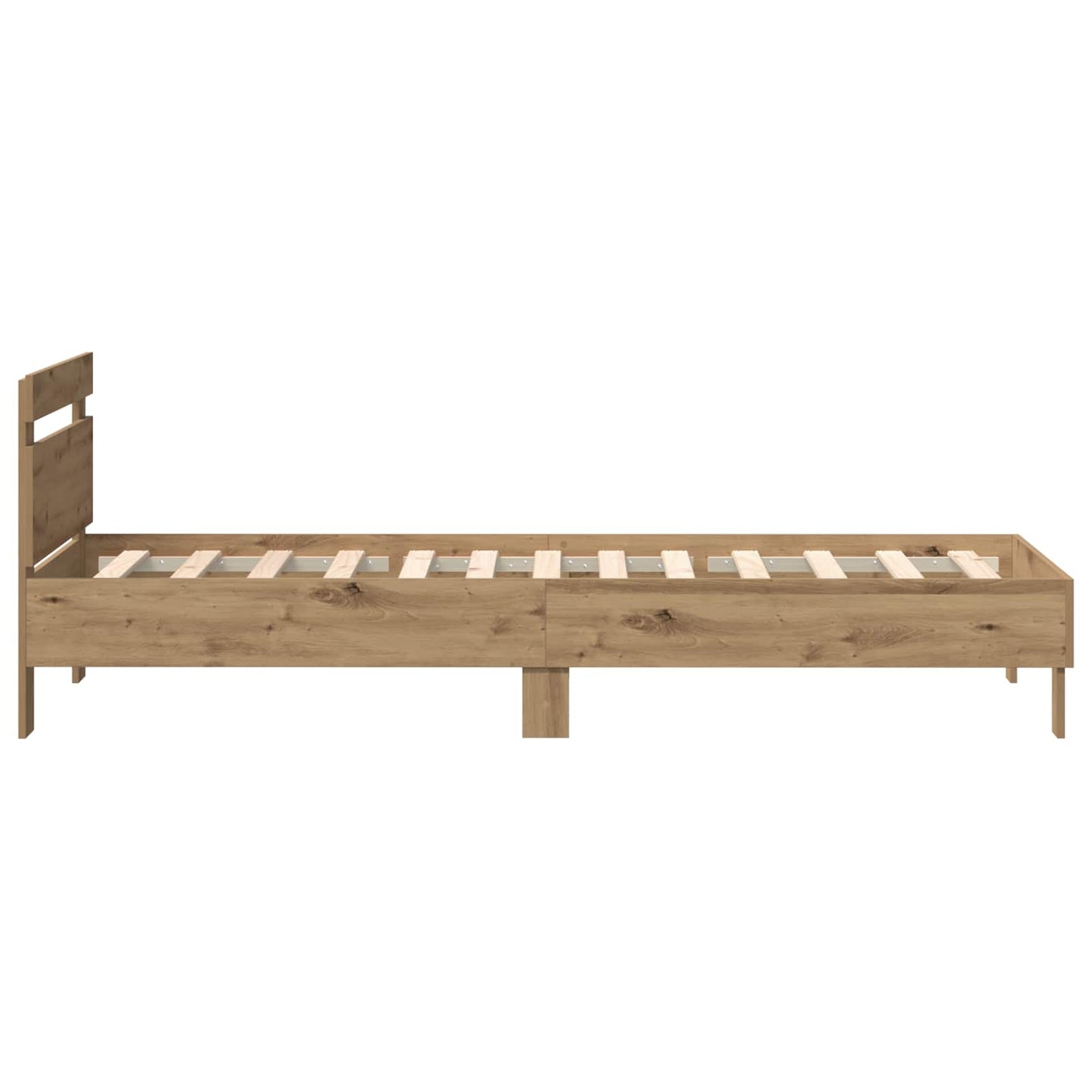 vidaXL Σκελετός Κρεβατιού Artisan Oak 75 x 190 cm Επεξεργασμένο ξύλο