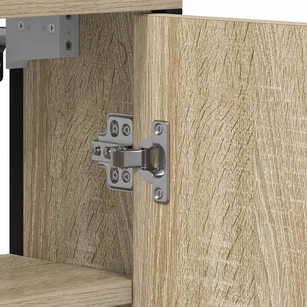 vidaXL Καθρέφτης Μπάνιου με ράφι Επιτοίχιο Μπεζ 60 x 16 x 60 εκ