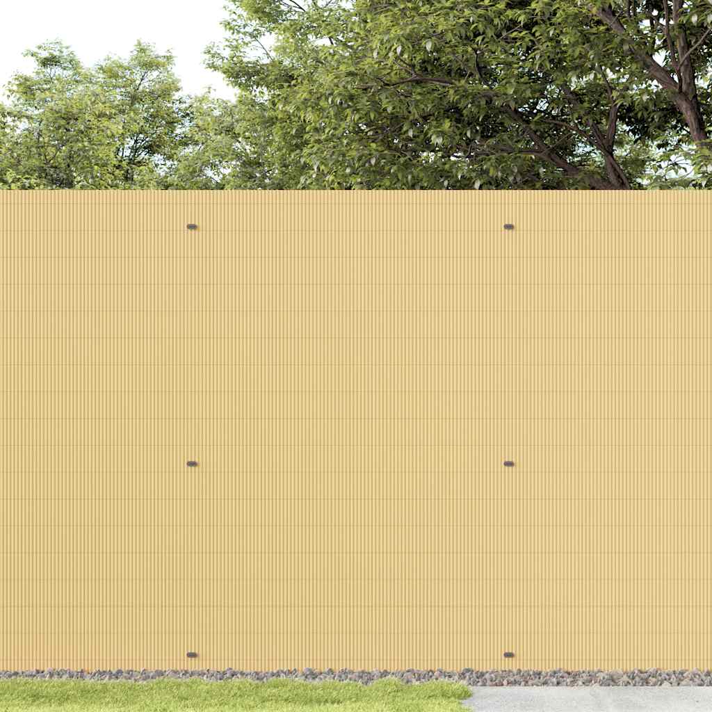 vidaXL Φράχτης Κήπου Διπλής Όψης Κίτρινος 1,8x3 μ. PVC