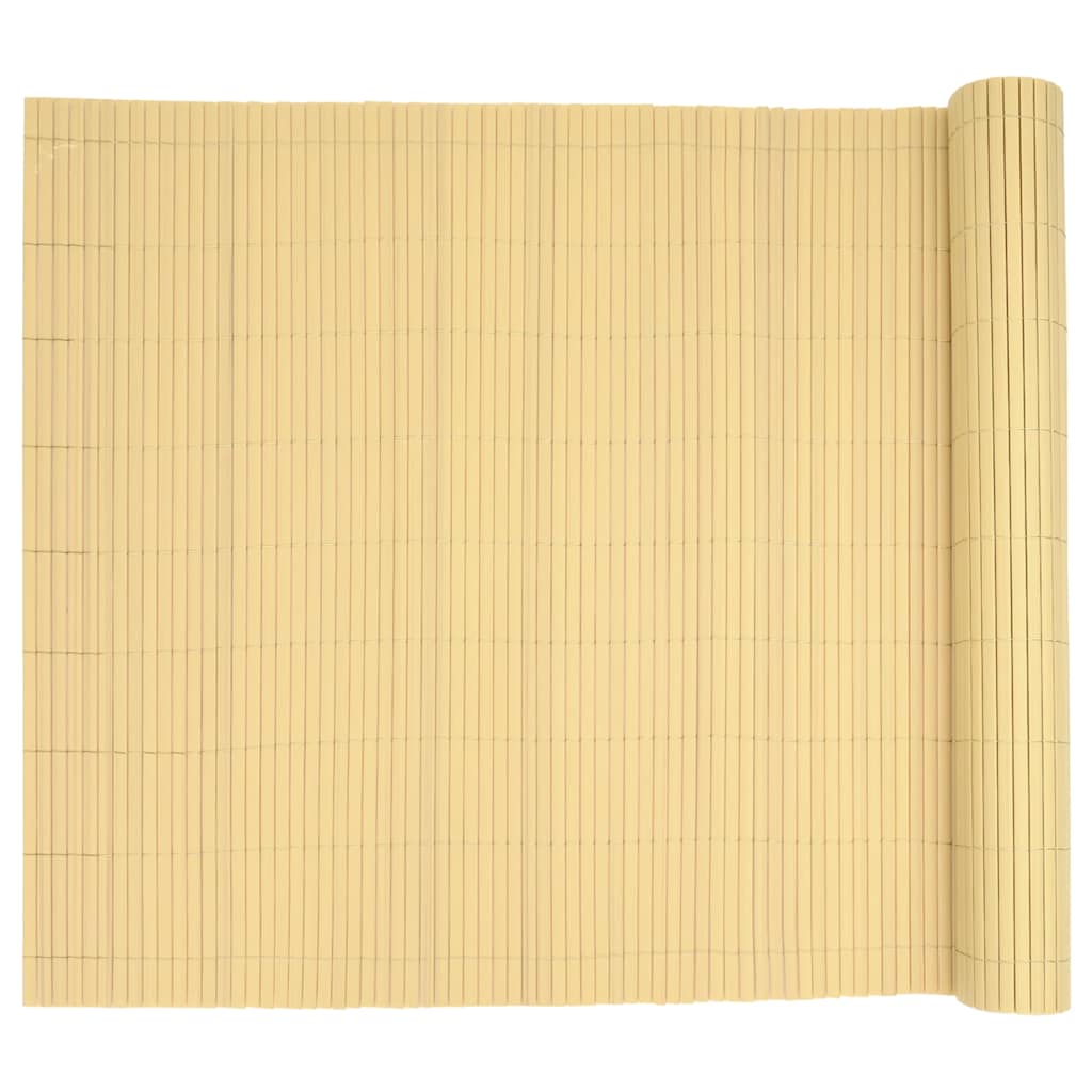 vidaXL Φράχτης Κήπου Διπλής Όψης Κίτρινος 1,8x3 μ. PVC