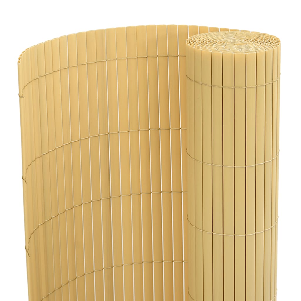 vidaXL Φράχτης Κήπου Διπλής Όψης Κίτρινος 1,8x3 μ. PVC