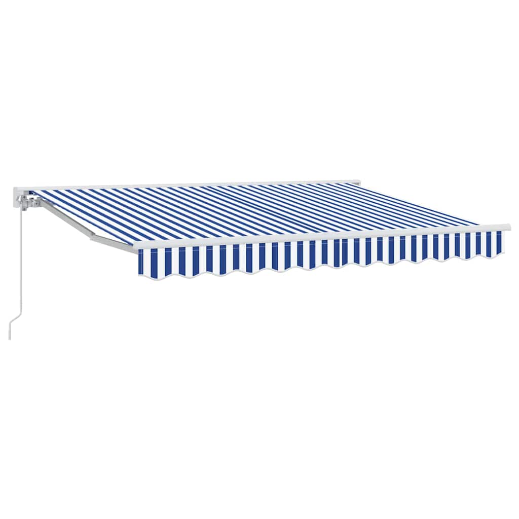 vidaXL Σκηνίτσα Αναδιπλούμενη Μπλε και άσπρο 250 x 200 cm