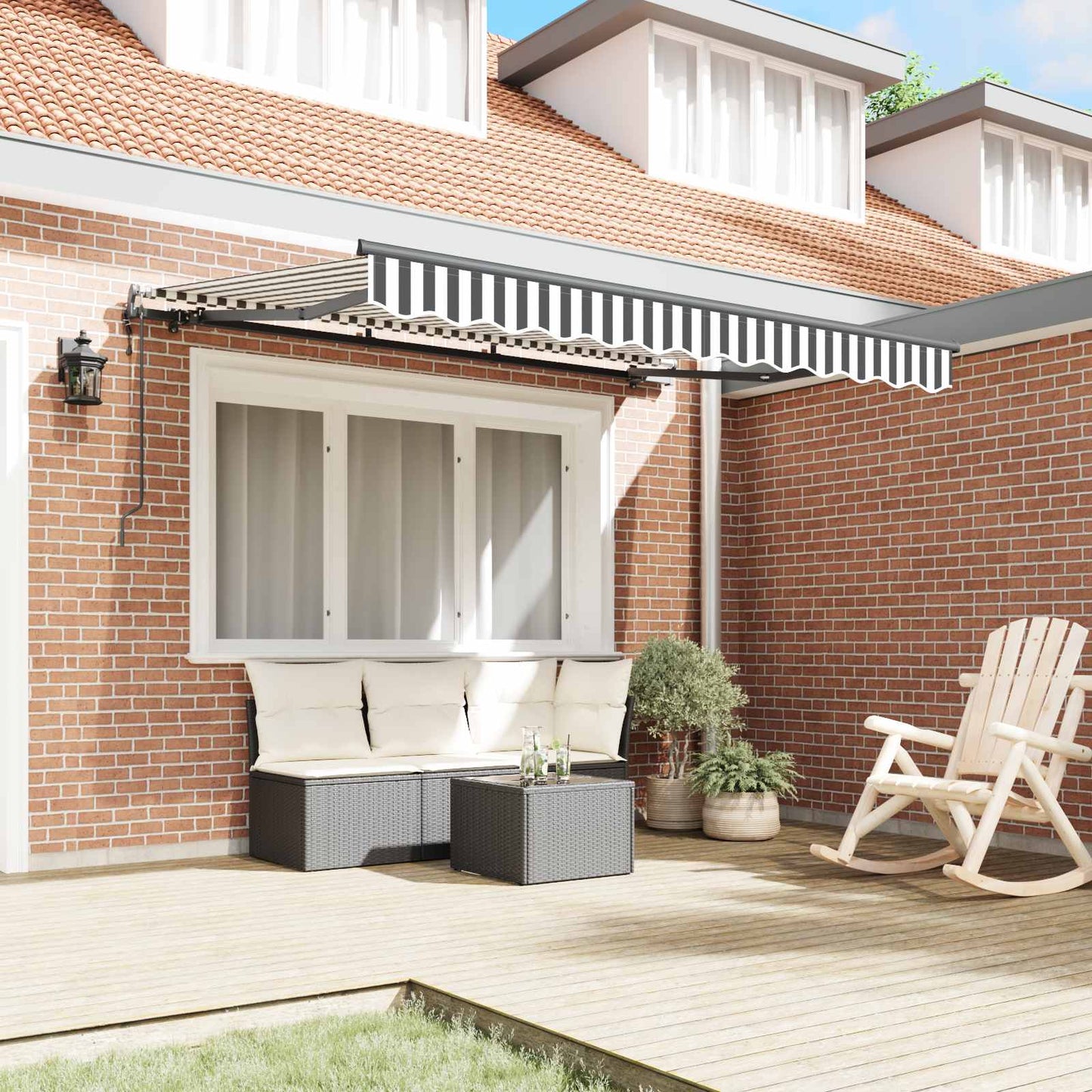 vidaXL Σκηνίτσα Αναδιπλούμενη Ανθρακί 250 x 200 cm ύφασμα