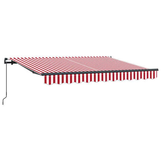 vidaXL Αναδιπλούμενη τέντα Κόκκινο 250 x 200 cm ύφασμα