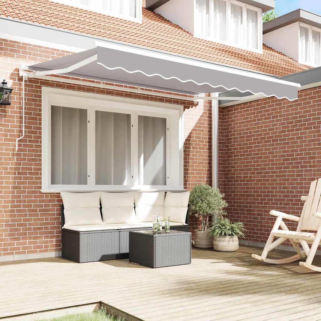 vidaXL Σκελετός Τέντας Ανοιχτό γκρι 250 x 200 cm