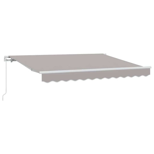 vidaXL Αναδιπλούμενη τέντα Ανοιχτό γκρι 250 x 200 cm ύφασμα