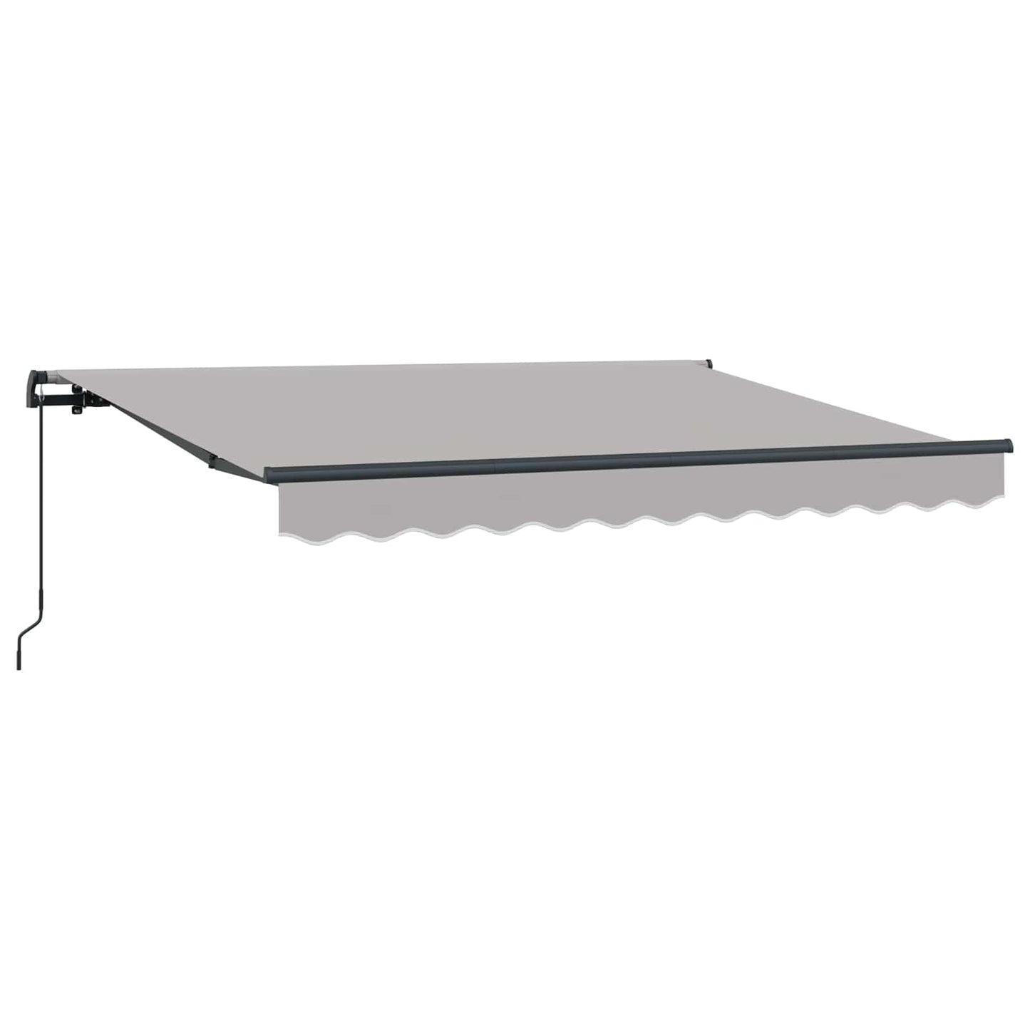 vidaXL Αναδιπλούμενη τέντα Ανοιχτό γκρι 250 x 200 cm ύφασμα
