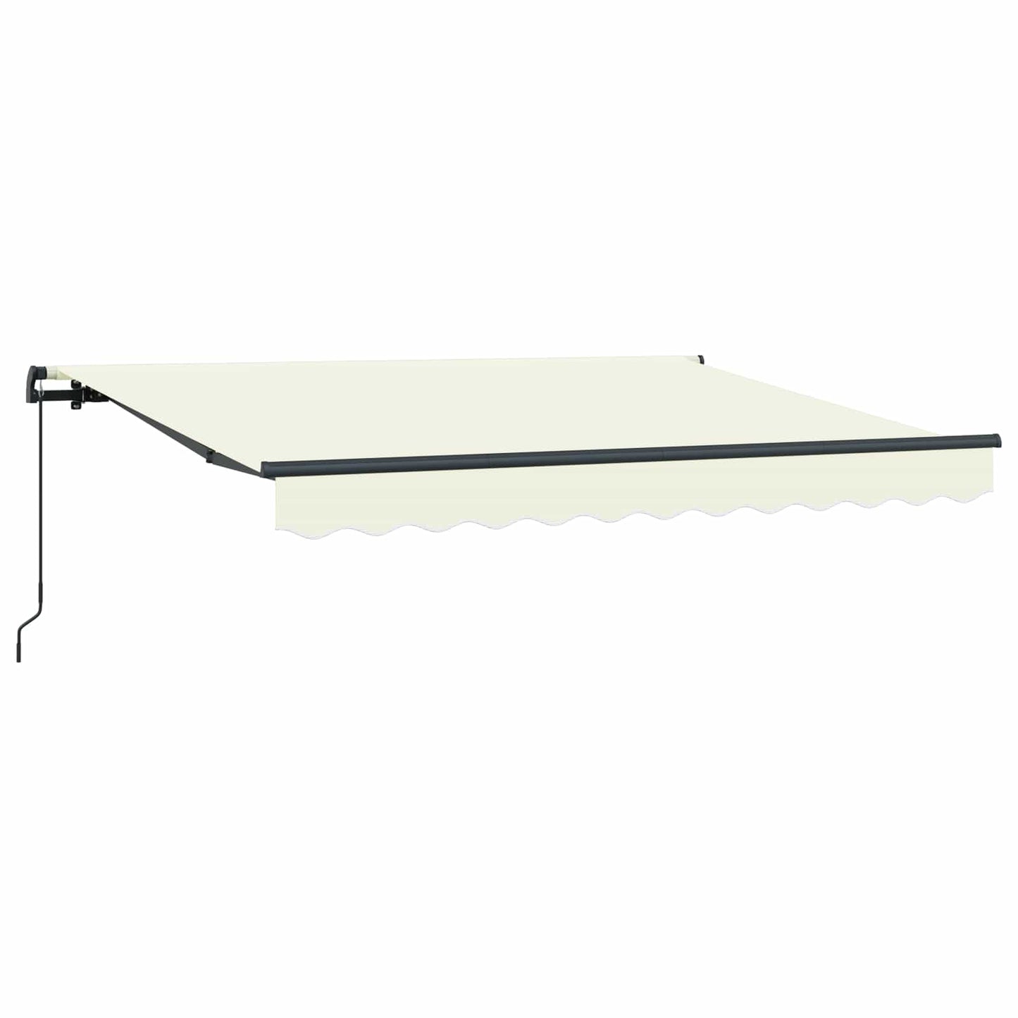 vidaXL Αναδιπλούμενη τέντα Κρεμ 300 x 200 cm ύφασμα