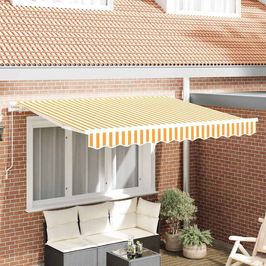 vidaXL Αναδιπλούμενη τέντα Κίτρινο 300 x 200 cm ύφασμα