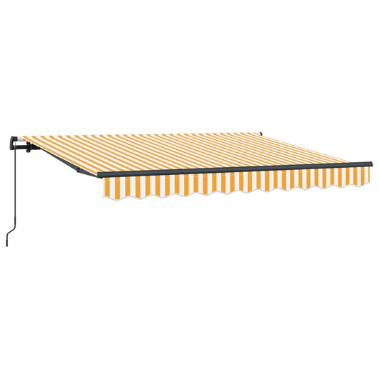 vidaXL Αναδιπλούμενη τέντα Κίτρινο 300 x 200 cm ύφασμα