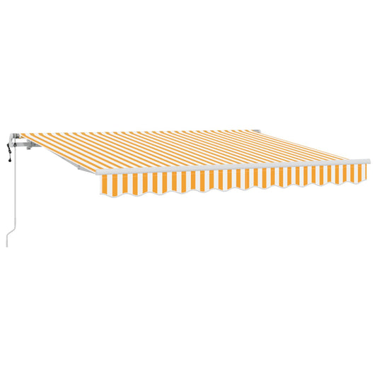 vidaXL Αναδιπλούμενη τέντα Κίτρινο 300 x 200 cm ύφασμα