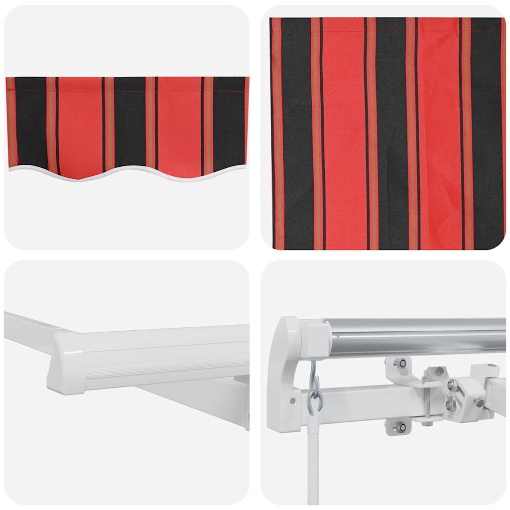 vidaXL Αναδιπλούμενη τέντα Πορτοκαλί 300 x 200 cm ύφασμα
