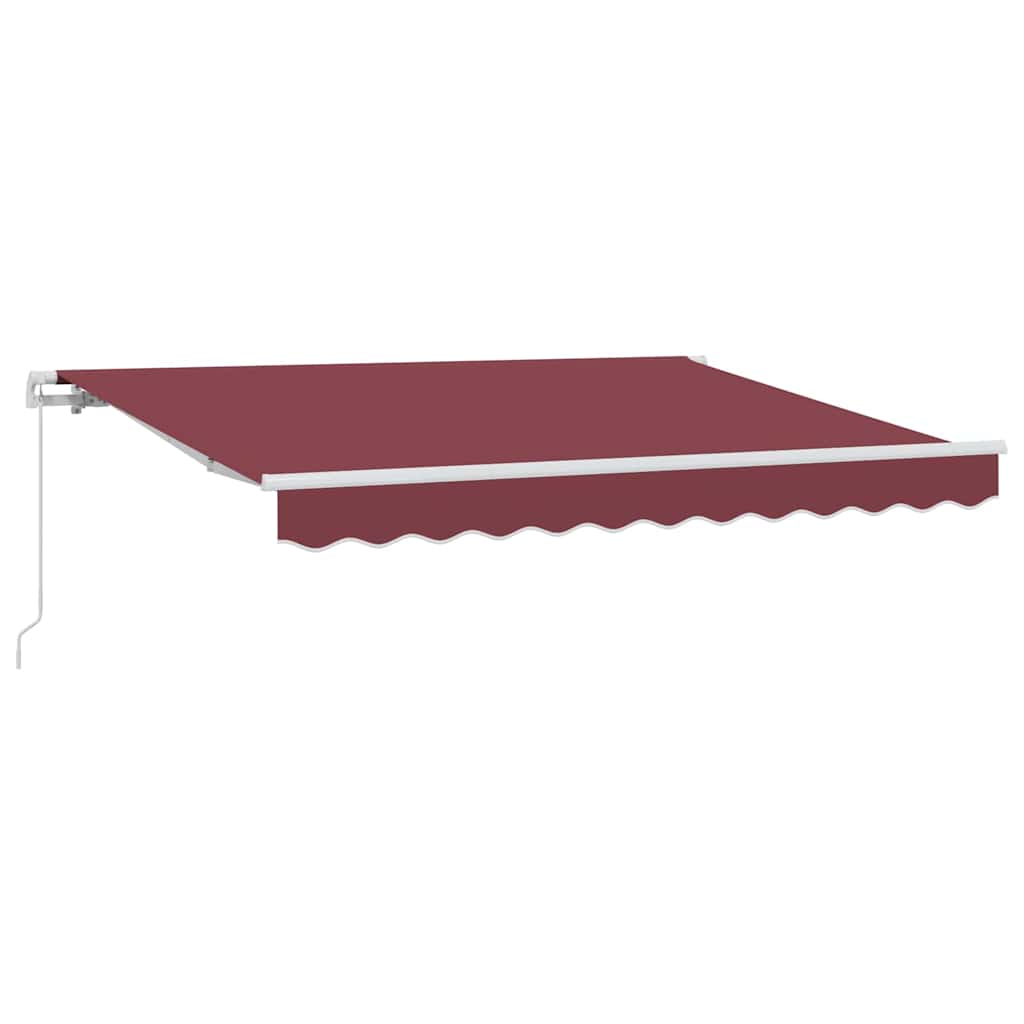 vidaXL Αναδιπλούμενη τέντα Μπορντό 300 x 200 cm ύφασμα