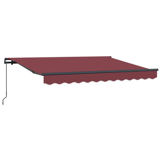 vidaXL Αναδιπλούμενη τέντα Μπορντό 300 x 200 cm ύφασμα